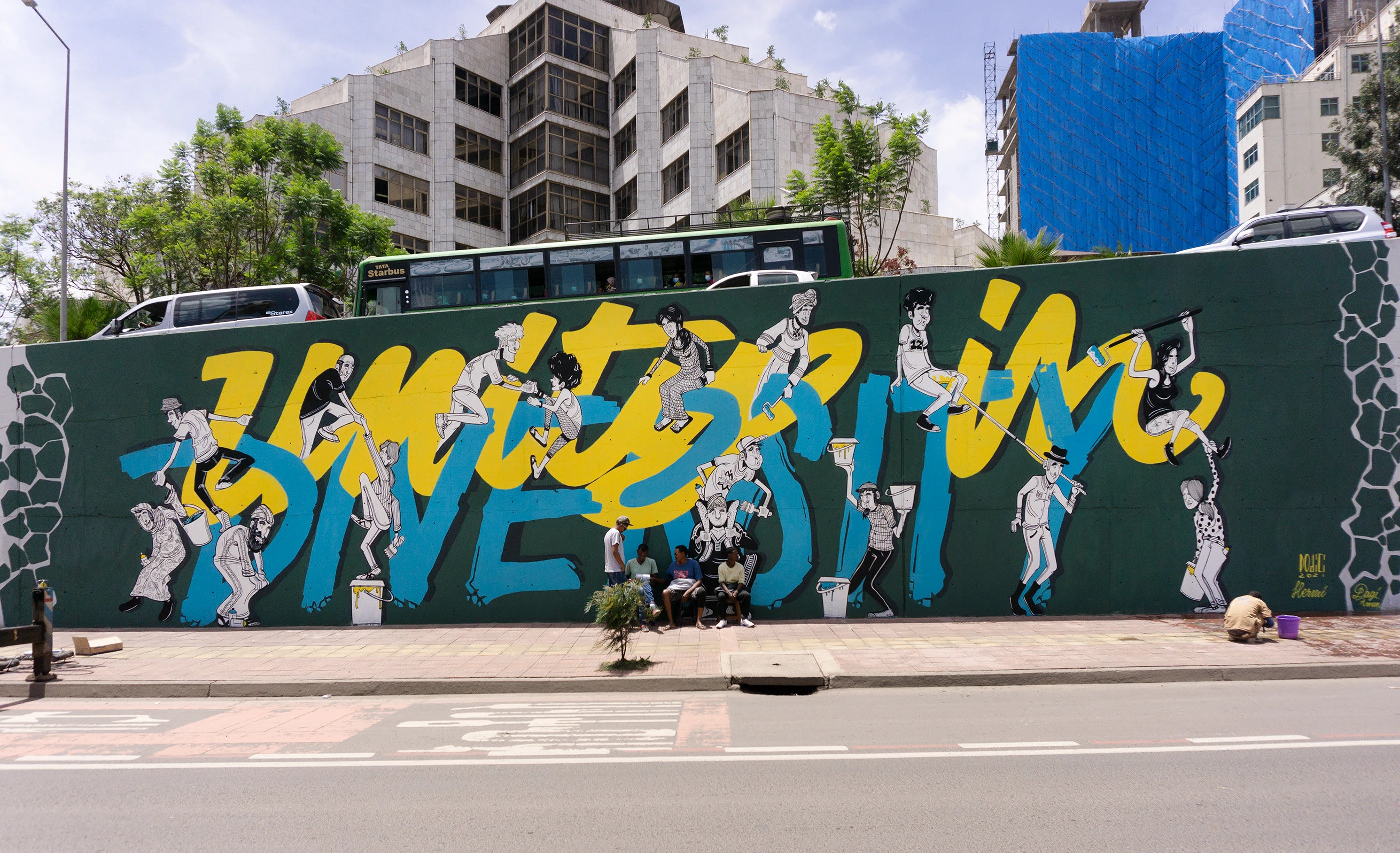 Street Heart — the finished “Unity in Diversity” wall