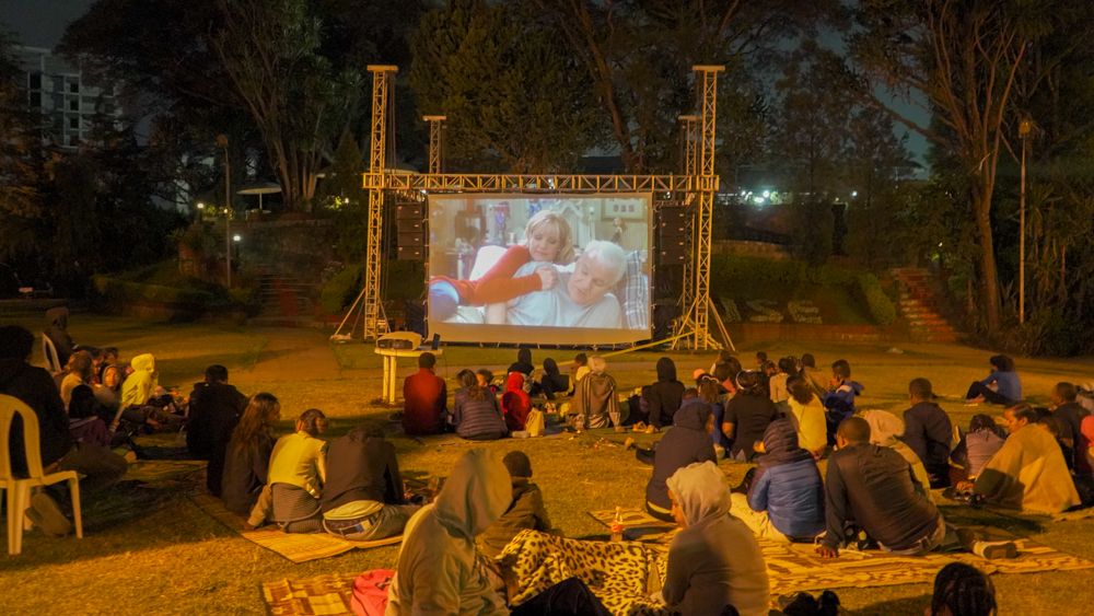 Shir Shir Bazaar — open-air film screening on the festival lawn