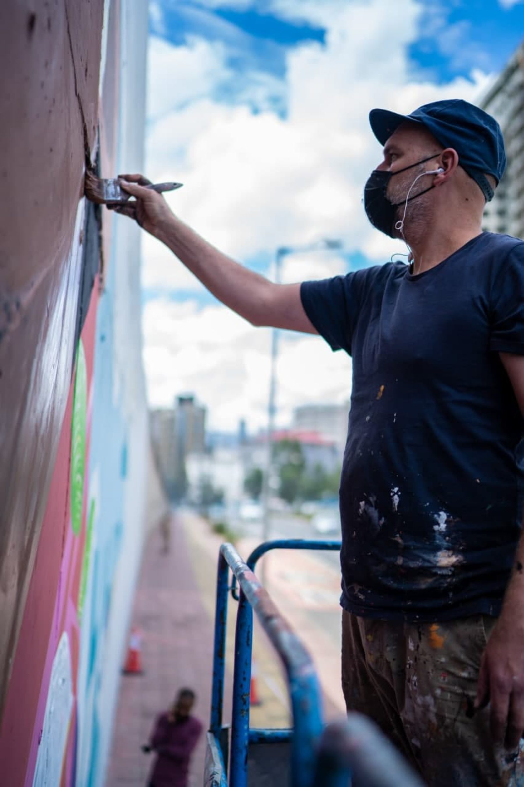 Street Heart — mural in progress
